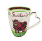 Tartan Highland Cow China Mug