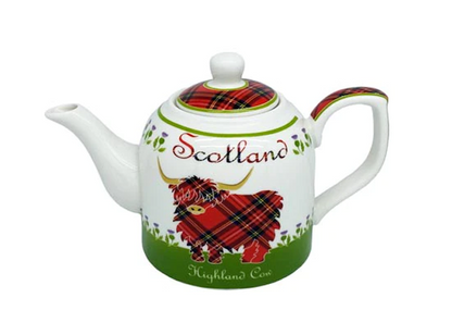 Highland Cow China Teapot