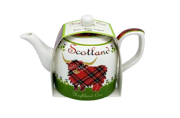 Highland Cow China Teapot