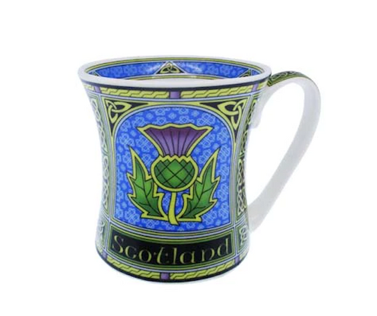 Celtic Thistle China Mug