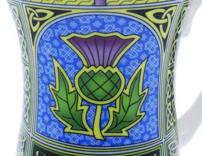 Celtic Thistle China Mug