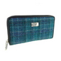 Sea Blue Tartan Zip Round Purse