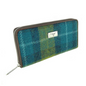 Sea Blue & Green Tartan Zip Round Purse