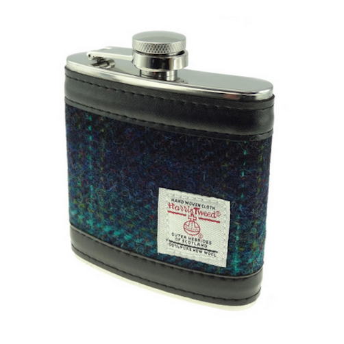 Dark Blue Turquoise Hip Flask