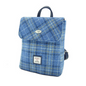 Light Blue Tartan Mini Backpack