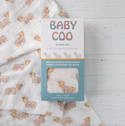 Hairy Coo Muslin Cloth