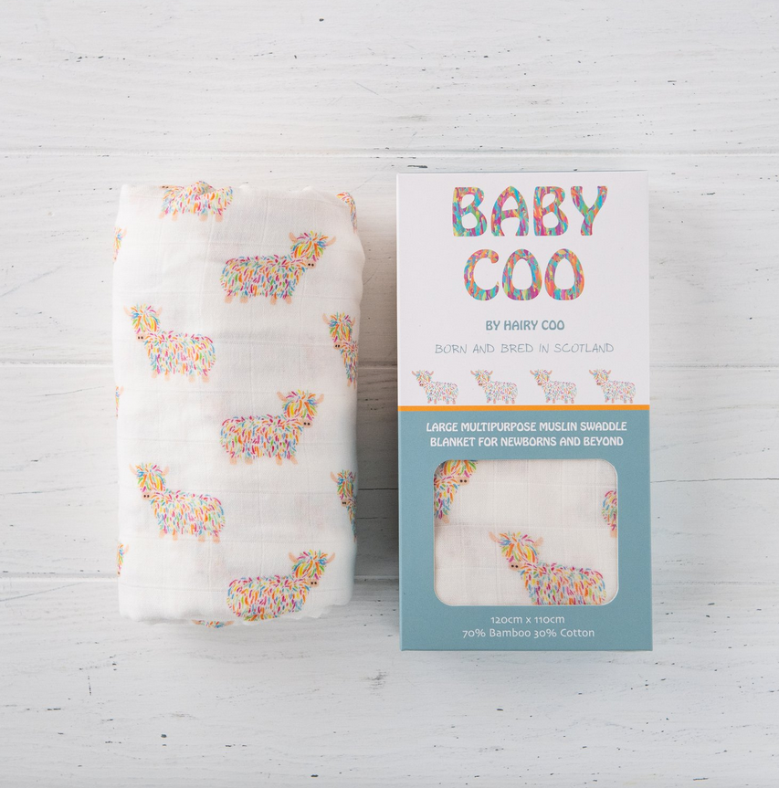 Hairy Coo Muslin Cloth