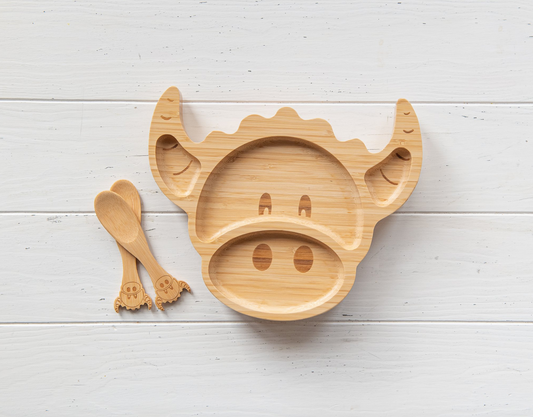 Hairy Coo Childrens Bamboo Plate