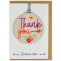 Thank You' Wooden Hanger Card