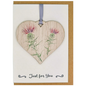 Scottish Thistle Wooden Hanger Card