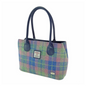 Pastel Blue Green Pink Tartan Handbag