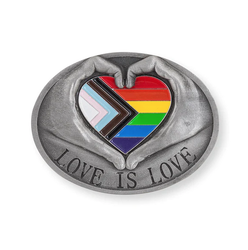 Matt Pride LGBTQ+ Love Heart Kilt Buckle