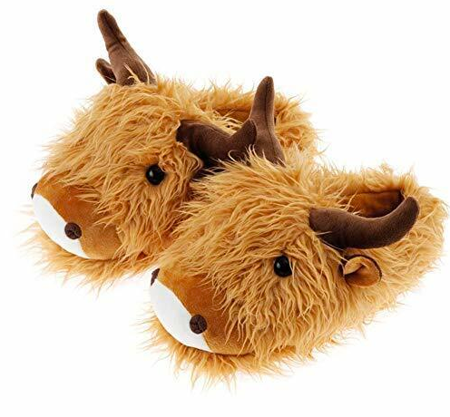 Highland Cow Adult Slippers