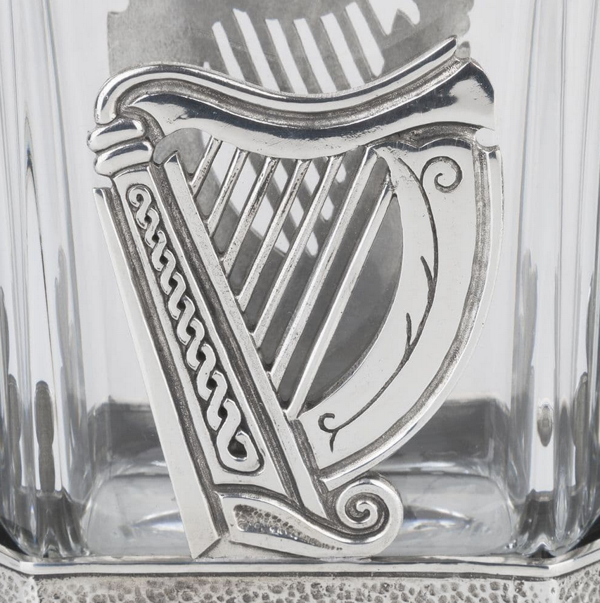 Irish Design Rectangular Glass Whisky Decanter