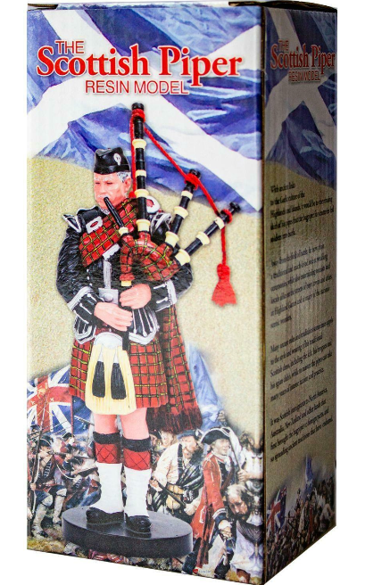 Scottish Piper Resin Figurine