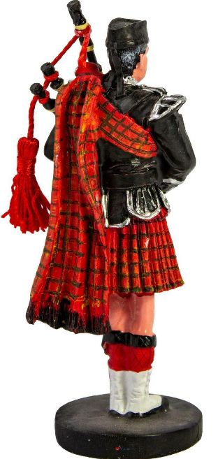 Scottish Piper Resin Figurine