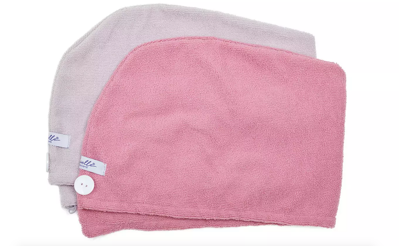 Twin Pack Lilac & Pink Hair Turban