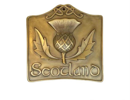 Bronze Scottish Thistle Plaque