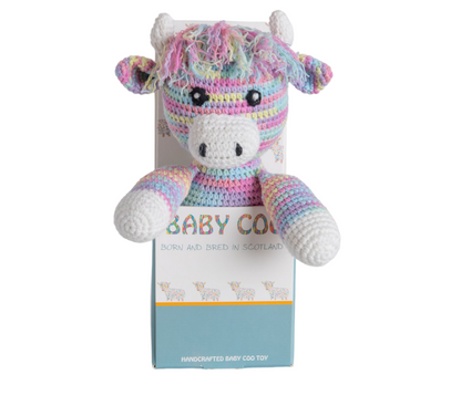 Crochet Rainbow Highland Cow