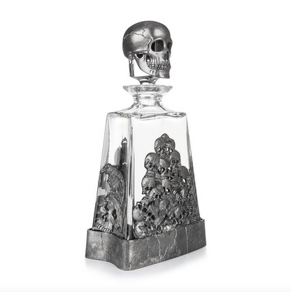 Skull Glass Pyramid Whisky Decanter