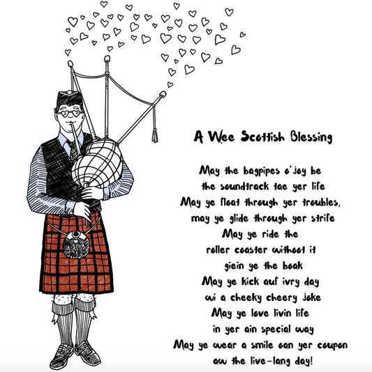 A Wee Scottish Blessing' Print