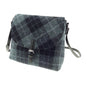 Black Grey Tartan Shoulder Handbag