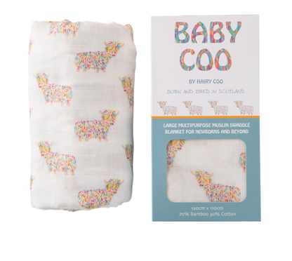 Hairy Coo Muslin Cloth