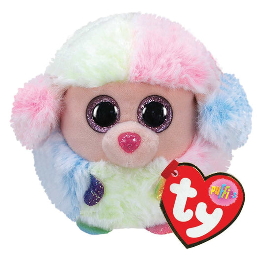 TY Puffie - Rainbow Poodle